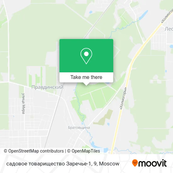 садовое товарищество Заречье-1, 9 map