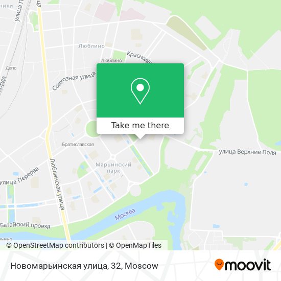 Новомарьинская улица, 32 map