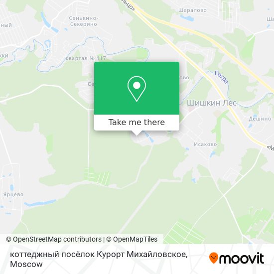 коттеджный посёлок Курорт Михайловское map