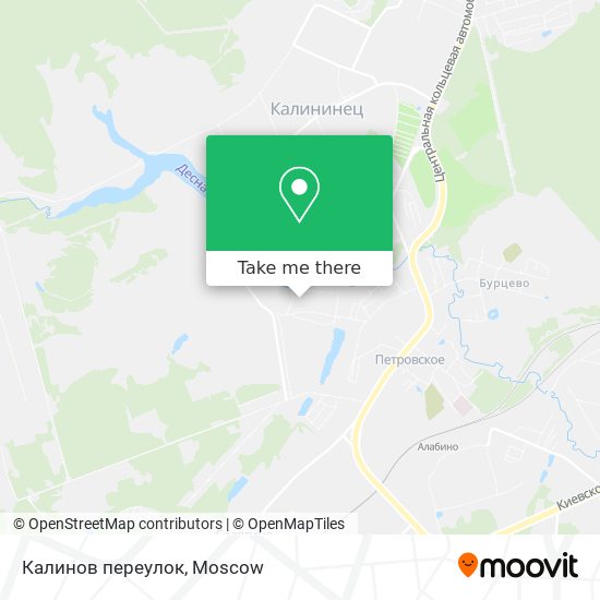 Калинов переулок map