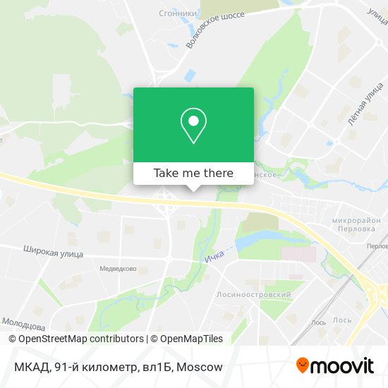 МКАД, 91-й километр, вл1Б map