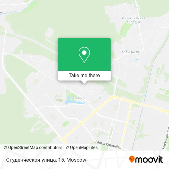 Студенческая улица, 15 map