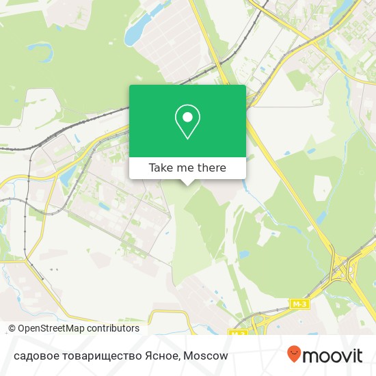 садовое товарищество Ясное map