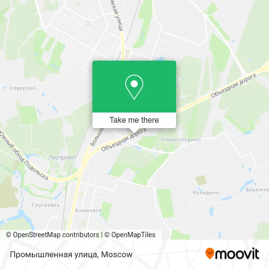 Промышленная улица map