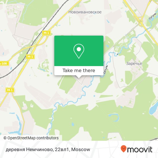 деревня Немчиново, 22вл1 map