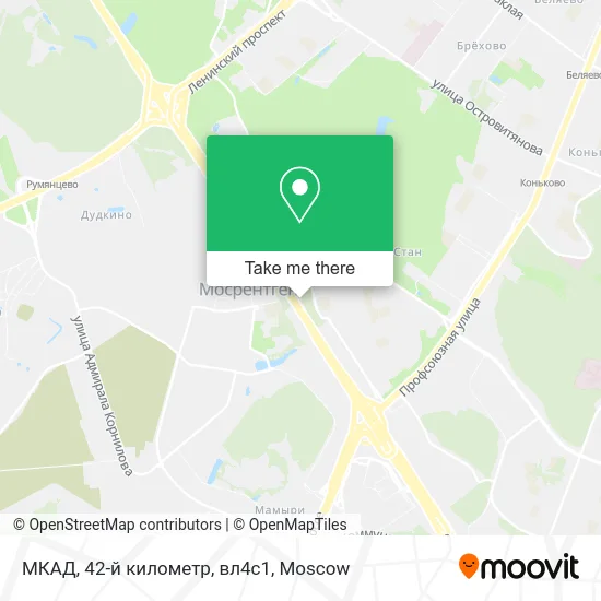 МКАД, 42-й километр, вл4с1 map