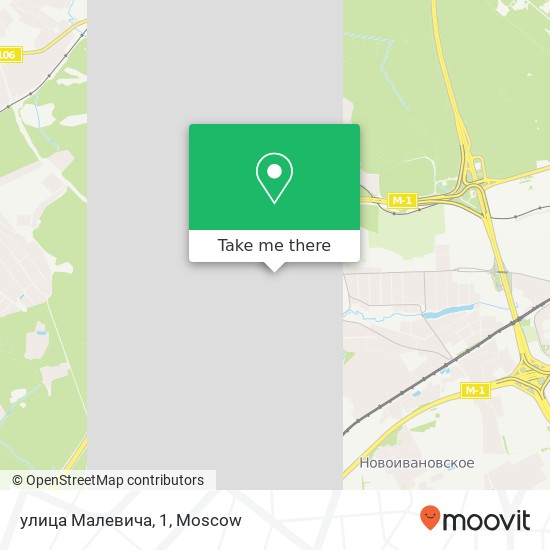 улица Малевича, 1 map