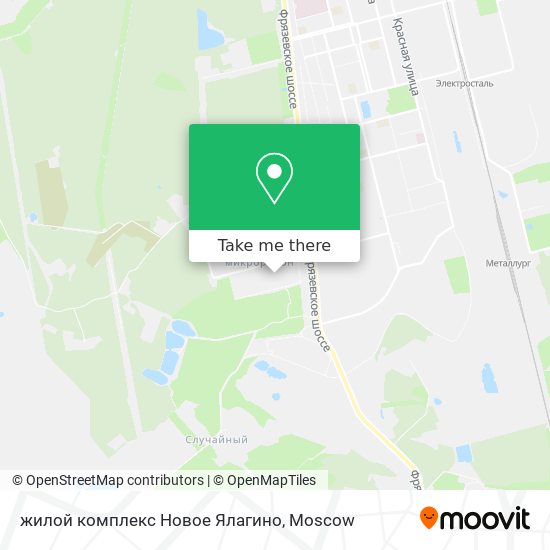 жилой комплекс Новое Ялагино map