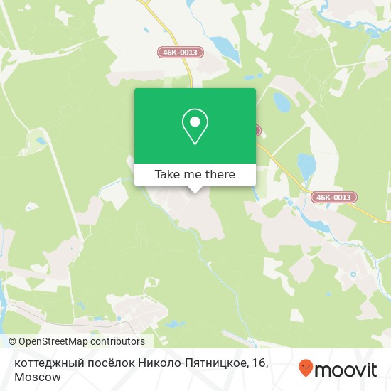 коттеджный посёлок Николо-Пятницкое, 16 map