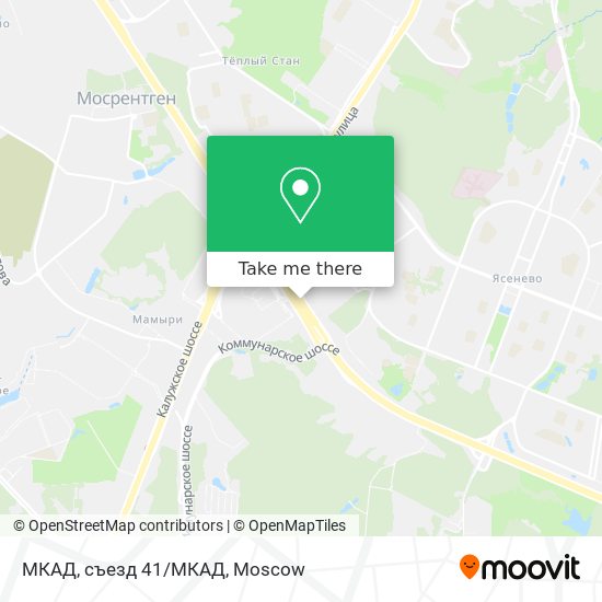 МКАД, съезд 41/МКАД map