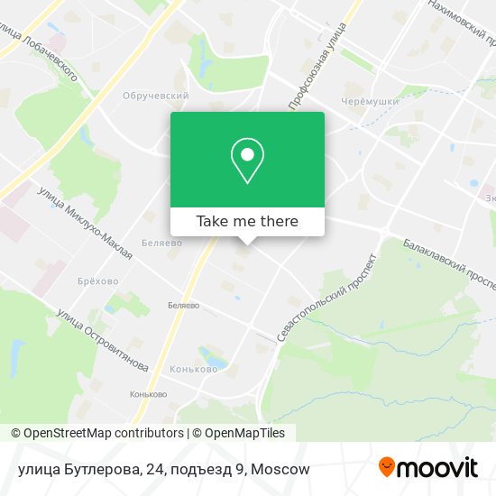 улица Бутлерова, 24, подъезд 9 map