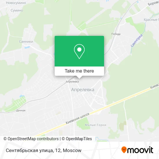 Сентябрьская улица, 12 map