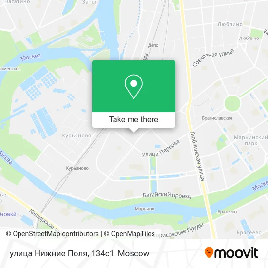 улица Нижние Поля, 134с1 map