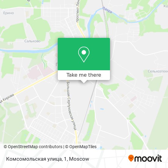 Комсомольская улица, 1 map