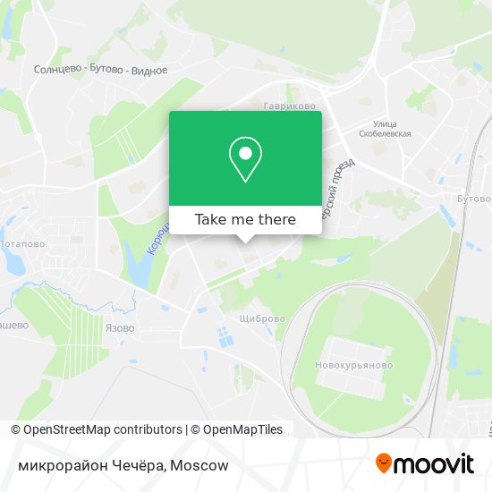 микрорайон Чечёра map