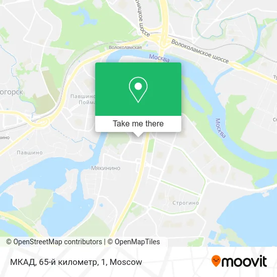 МКАД, 65-й километр, 1 map