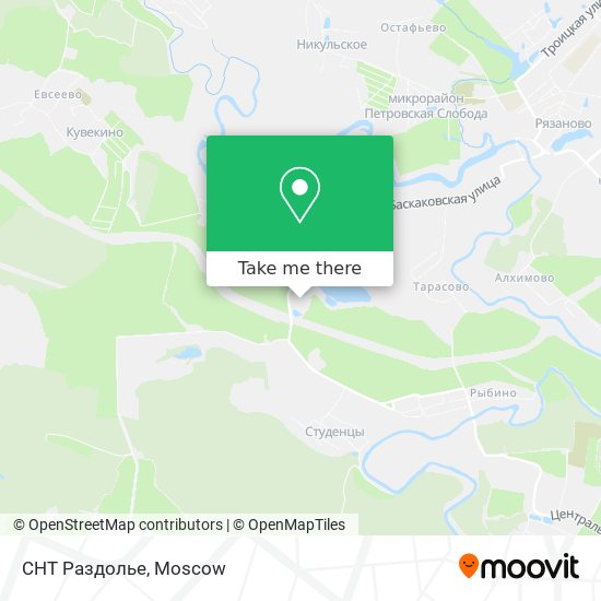 СНТ Раздолье map