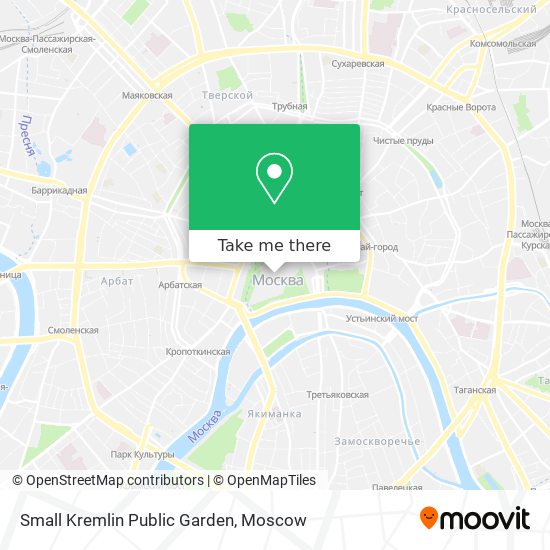 Small Kremlin Public Garden map