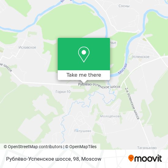 Рублёво-Успенское шоссе, 98 map