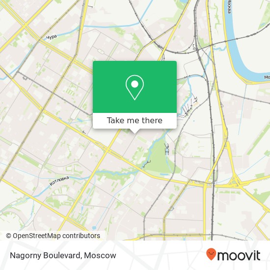 Nagorny Boulevard map