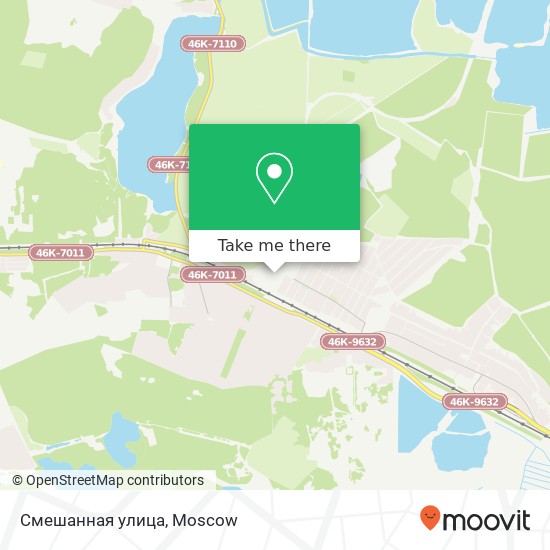 Смешанная улица map