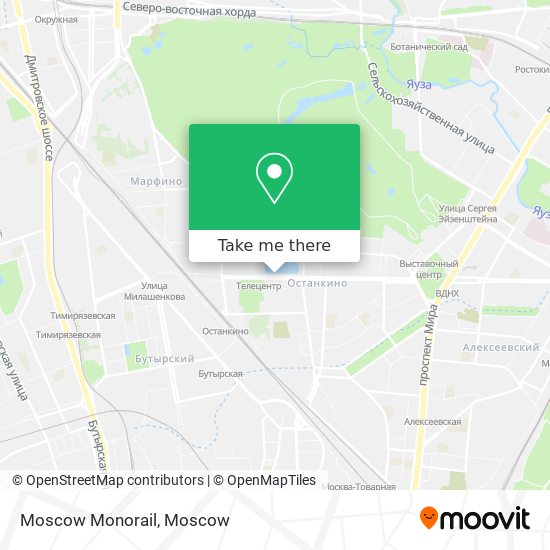 Moscow Monorail map