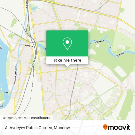 A. Avdeyev Public Garden map