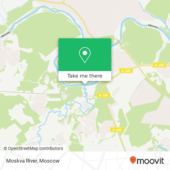 Moskva River map