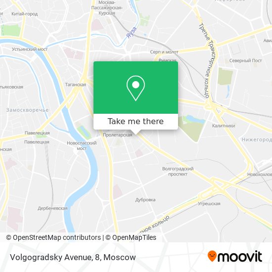 Volgogradsky Avenue, 8 map