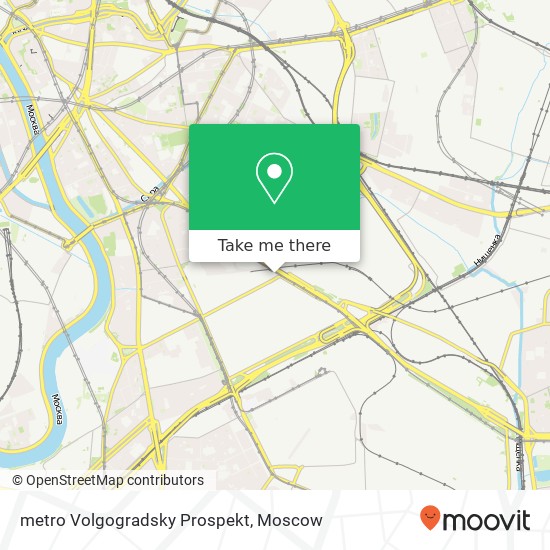 metro Volgogradsky Prospekt map