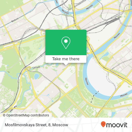 Mosfilmovskaya Street, 8 map