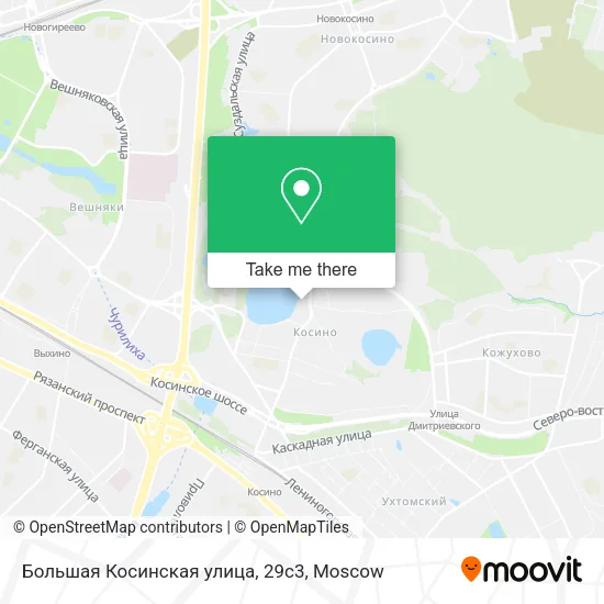 Большая Косинская улица, 29с3 map