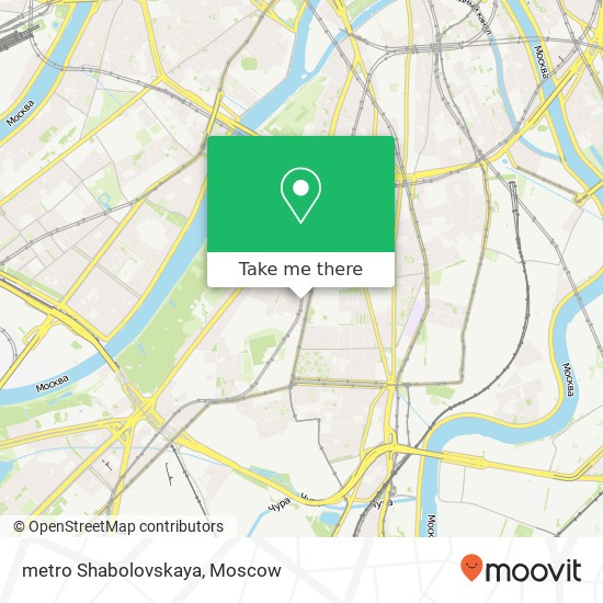 metro Shabolovskaya map