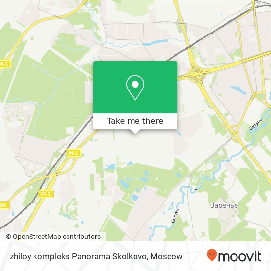 zhiloy kompleks Panorama Skolkovo map