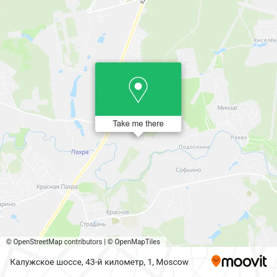 Калужское шоссе, 43-й километр, 1 map