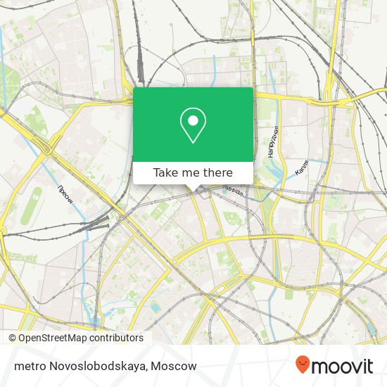 metro Novoslobodskaya map