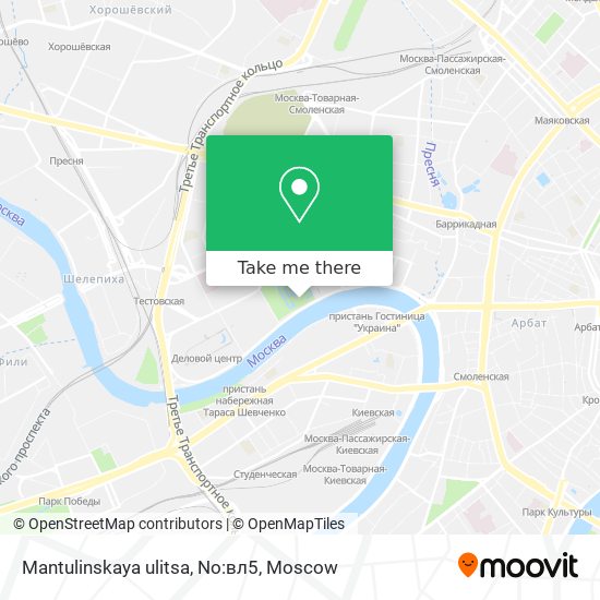 Mantulinskaya ulitsa, No:вл5 map