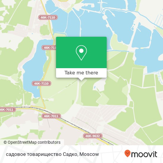 садовое товарищество Садко map