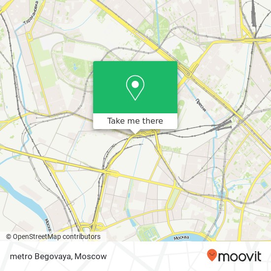 metro Begovaya map