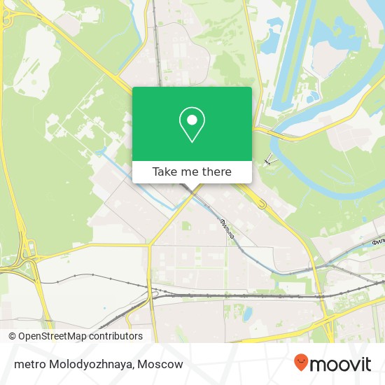 metro Molodyozhnaya map