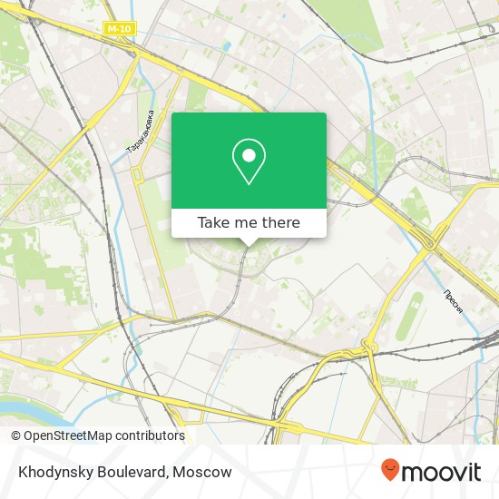 Khodynsky Boulevard map