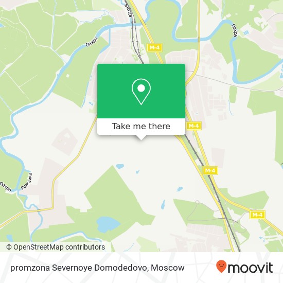promzona Severnoye Domodedovo map