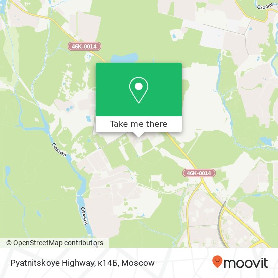 Pyatnitskoye Highway, к14Б map