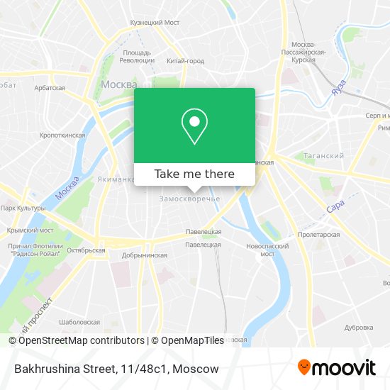 Bakhrushina Street, 11/48с1 map