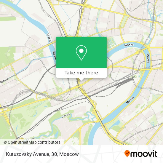 Kutuzovsky Avenue, 30 map