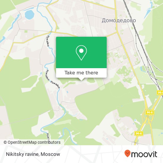 Nikitsky ravine map