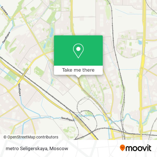 metro Seligerskaya map
