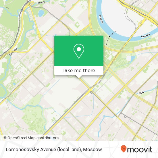 Lomonosovsky Avenue (local lane) map
