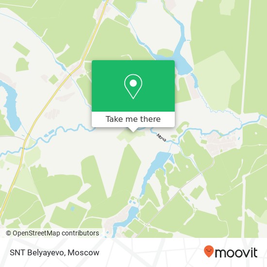 SNT Belyayevo map