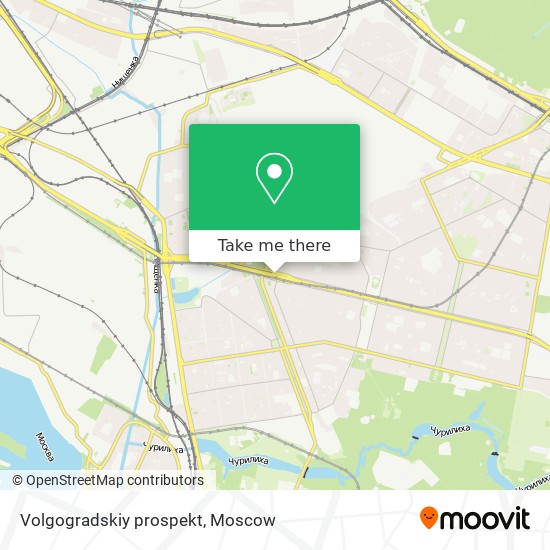 Volgogradskiy prospekt map